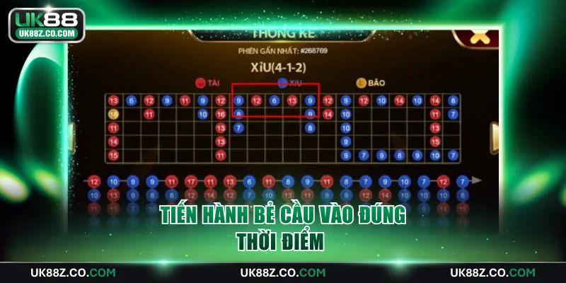 Tiến hành bẻ cầu vào đúng thời điểm 